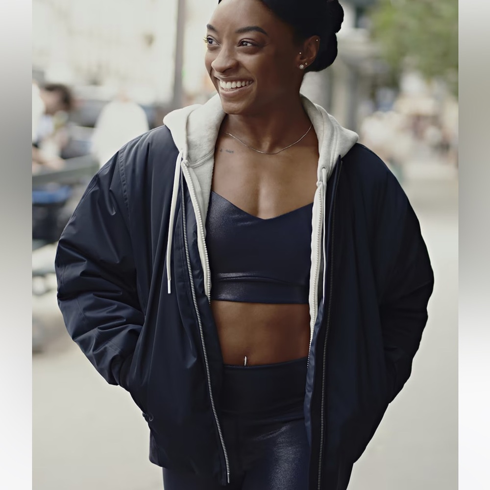 Athleta Sateen Bomber Jacket 583465